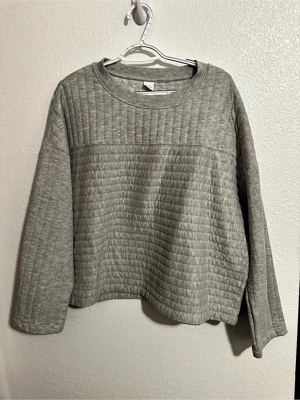 Auden Women's Textured Crewneck Top Size Large